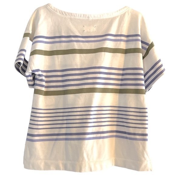 Lou & Grey Soft Boxy Striped Tee, Size S - Picture 2 of 5